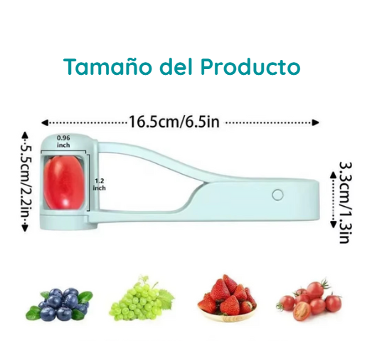 Cortador Seguro de Frutas y Tomates para Bebés – Ideal para Mamás y Pequeños