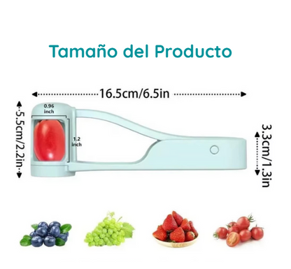 Cortador Seguro de Frutas y Tomates para Bebés – Ideal para Mamás y Pequeños